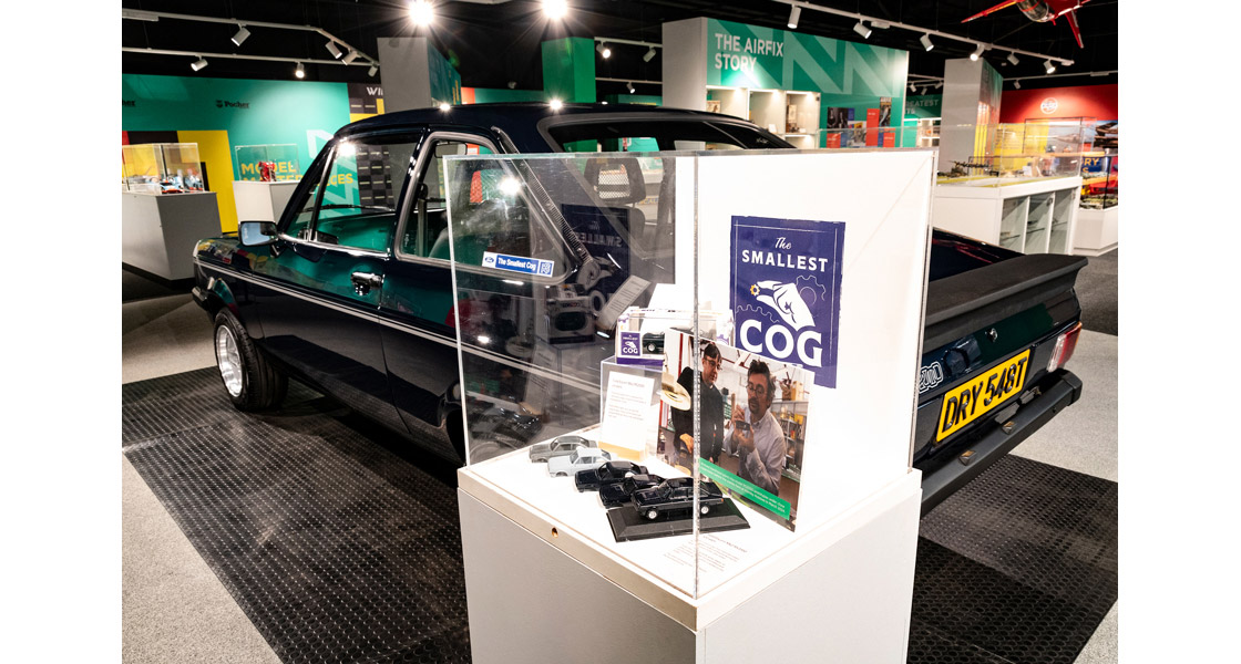 S_A_Corgi_Harrier_model_fit_for_the_Commanding_Officer_at_RAF_Cottesmore_and_Richard_Hammond_loans_his_Escort_RS2000_to_Wonderworks_at_Margate_for_a_Corgi_model_real_versus_Corgi_display.jpg
