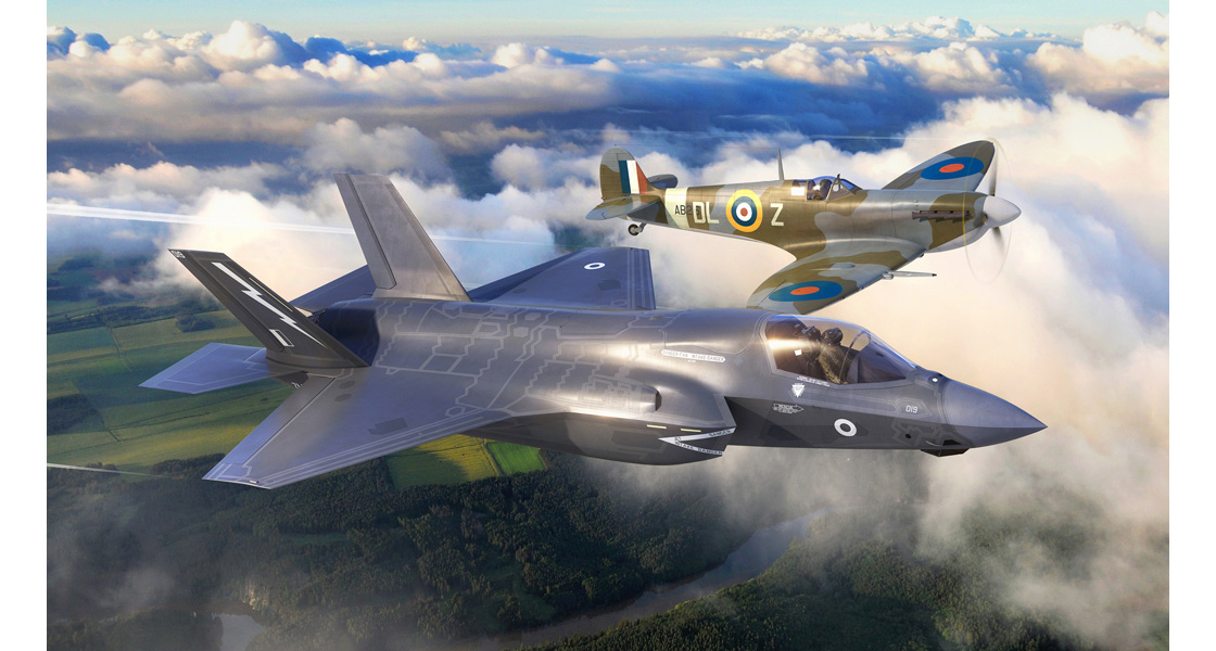 N_New_Airfix_Gift_Set_kit_includes_the_Supermarine_Spitfire_kit_and_Lockheed_Martin_F35B_Lightning_ll_in_RAF_Then_and_Now_presentation_on_the_Airfix_website.jpg