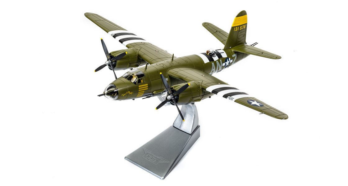 F_Corgi_makes_a_model_D_Day_80th_Anniversary_tribute_with_new_Martin_B26_Marauder_aircraft_and_Screen_Stars_Ford_Pair.jpg