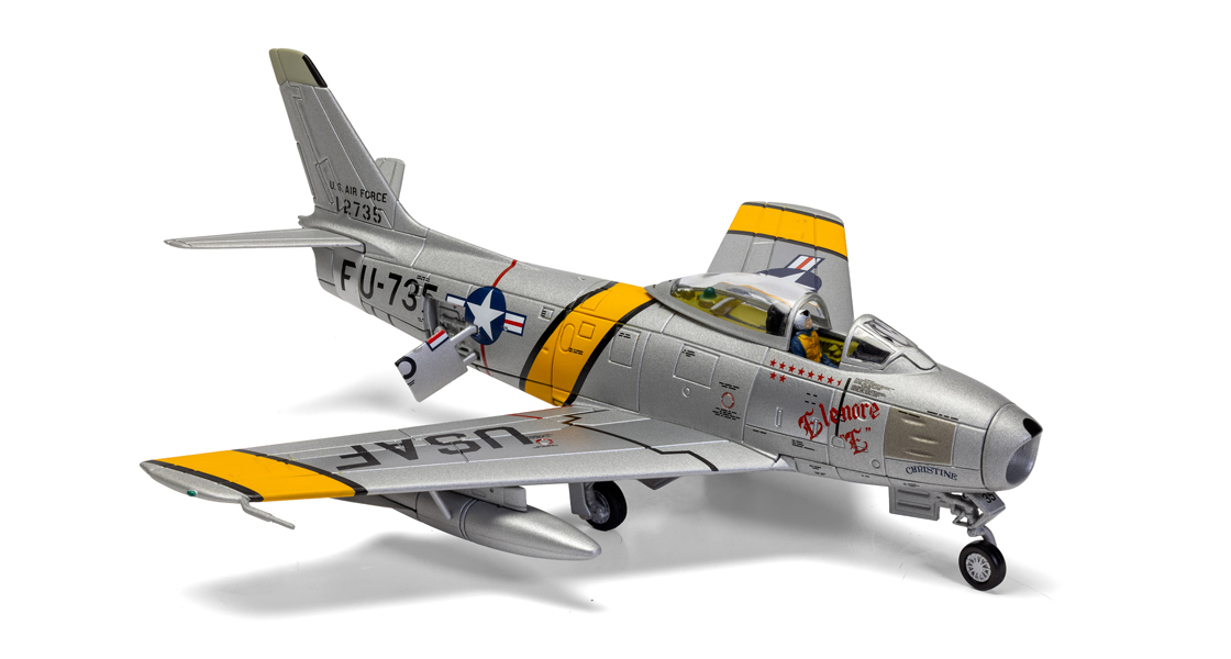 N_CORGI_Aviation_Archive_introduce_two_aircraft_model_representations_of_Mustang_and_Sabre_fighters_flown_by_ACE_pilot_William_T_Bill_Whisner_USAAF.jpg