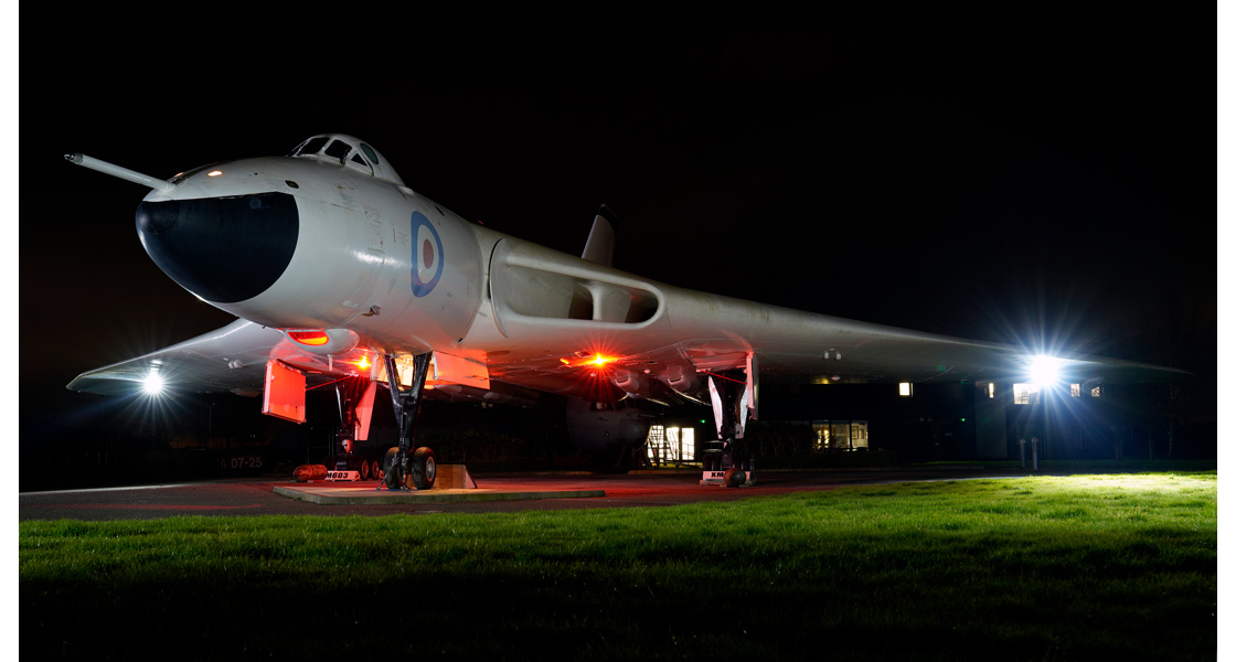 N_Avro_aviation_heritage_on_display_at_the_Vulcan_XM603_night_photography_event_reviewed_on_the_Airfix_and_Corgi_Aerodrome_blog.jpg