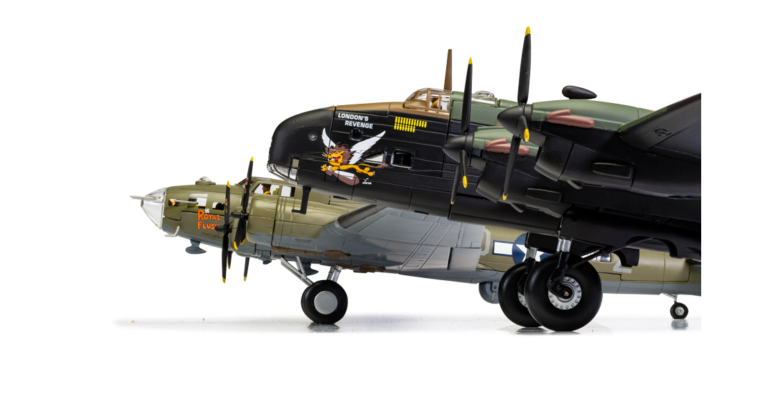 C_The_Corgi_Aviation_Archive_range_of_scale_diecast_models_prepares_to_accept_two_new_WWII_Heavy_bombers_into_its_ranks_a_Bloody_Hundredth_Flying_Fortress_and_RCAF_Handley_Page_Halifax.jpg