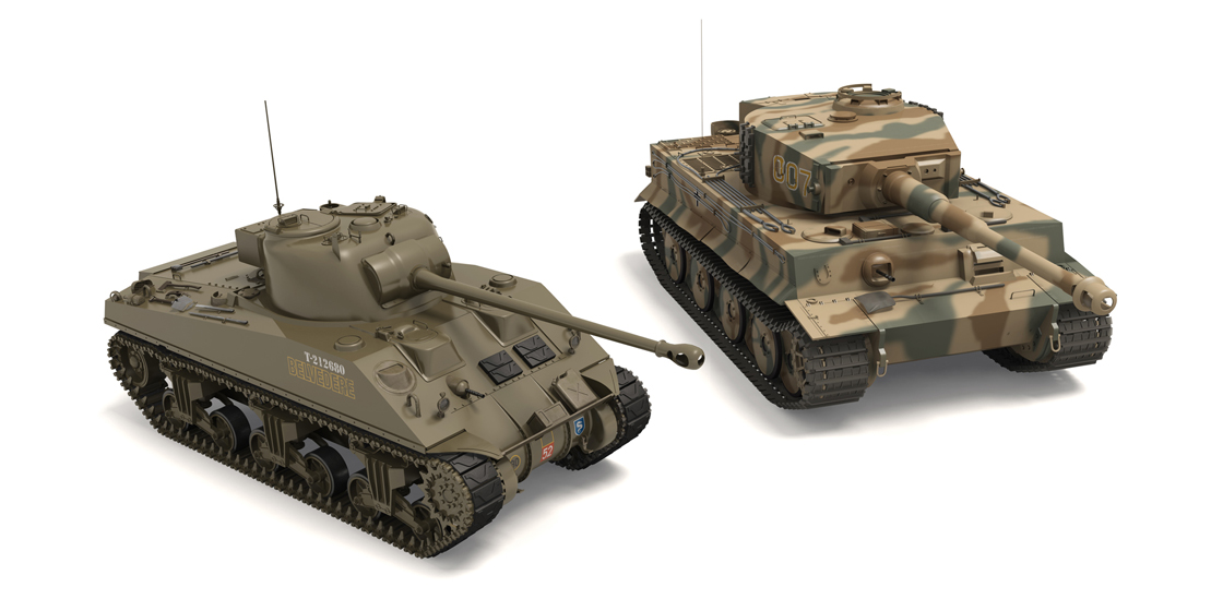 ZC_Airfix_Classic_Conflict_Tiger_1_and_Sherman_Firefly_tank_kits_on_the_latest_edition_of_the_Airfix_Workbench_blog.jpg