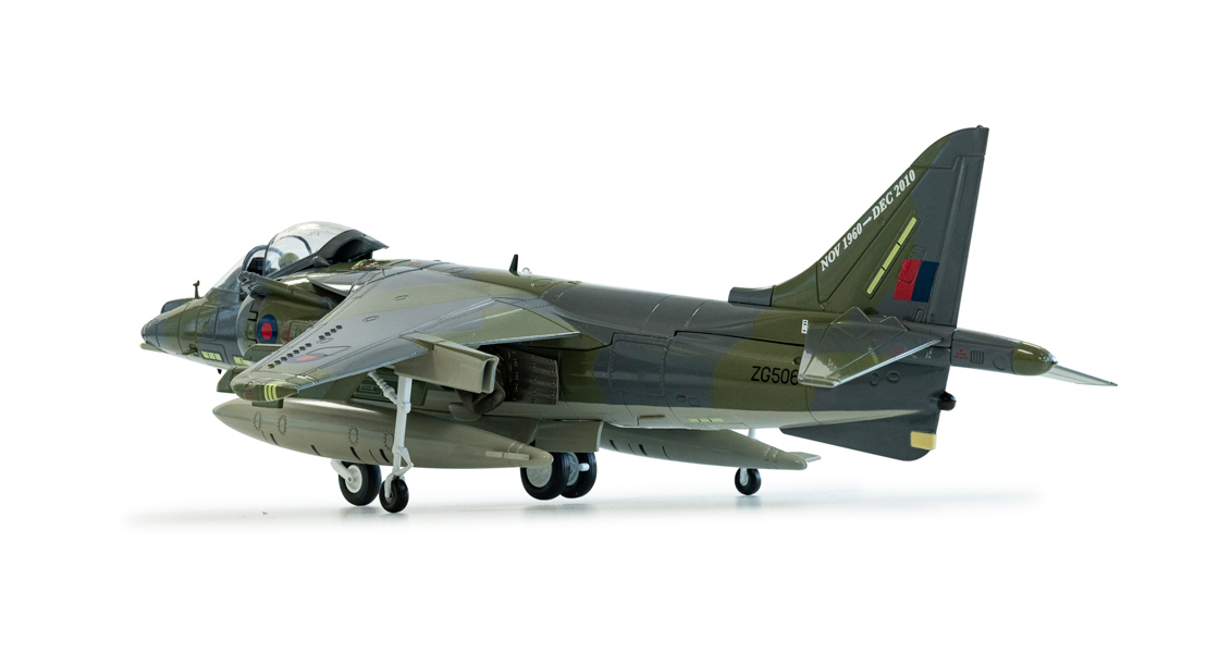 H_A_Corgi_Harrier_model_fit_for_the_Commanding_Officer_at_RAF_Cottesmore_and_Richard_Hammond_loans_his_Escort_RS2000_to_Wonderworks_at_Margate_for_a_Corgi_model_real_versus_Corgi_display.jpg