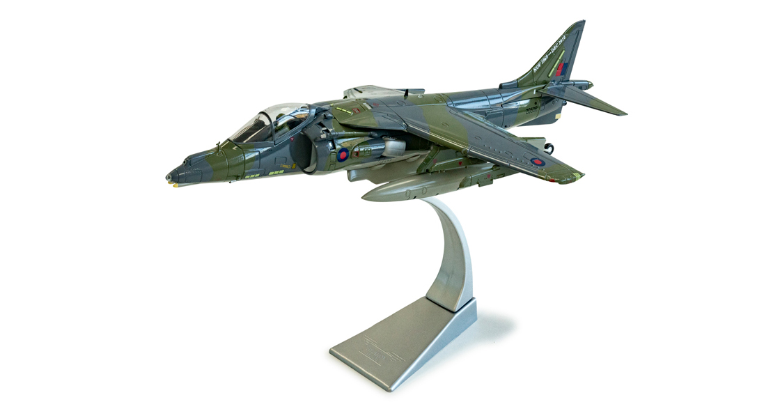 G_A_Corgi_Harrier_model_fit_for_the_Commanding_Officer_at_RAF_Cottesmore_and_Richard_Hammond_loans_his_Escort_RS2000_to_Wonderworks_at_Margate_for_a_Corgi_model_real_versus_Corgi_display.jpg