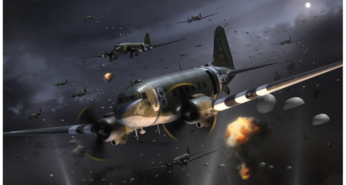 P_Airfix_and_the_aeroplane_that_launched_D_Day_the_magnificent_Douglas_C47A_Skytrain_in_model_kit_form.jpg
