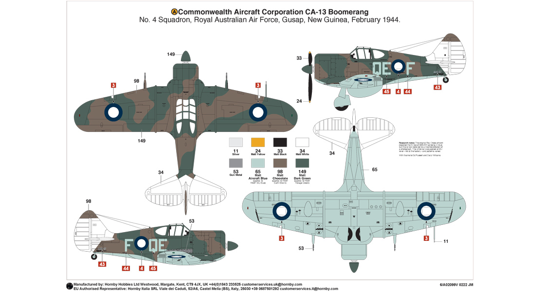 N_Airfix_Commonwealth_Aircraft_Corporation_CA_13_Boomerang_model_kit_Vintage_Classic_features_iconic_Roy_Cross_artwork.jpg