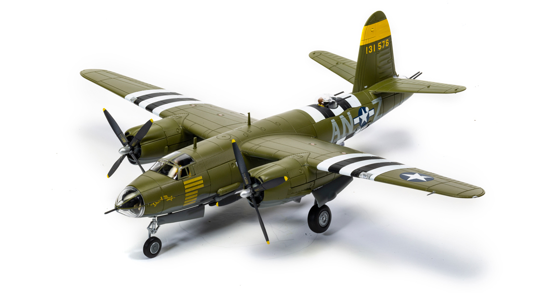 B_Corgi_makes_a_model_D_Day_80th_Anniversary_tribute_with_new_Martin_B26_Marauder_aircraft_and_Screen_Stars_Ford_Pair.jpg