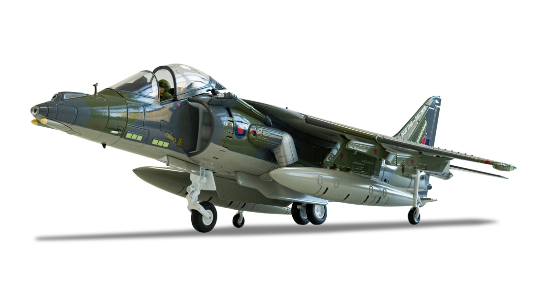 B_A_Corgi_Harrier_model_fit_for_the_Commanding_Officer_at_RAF_Cottesmore_and_Richard_Hammond_loans_his_Escort_RS2000_to_Wonderworks_at_Margate_for_a_Corgi_model_real_versus_Corgi_display.jpg