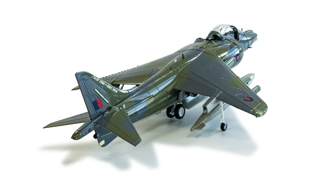 D_A_Corgi_Harrier_model_fit_for_the_Commanding_Officer_at_RAF_Cottesmore_and_Richard_Hammond_loans_his_Escort_RS2000_to_Wonderworks_at_Margate_for_a_Corgi_model_real_versus_Corgi_display.jpg