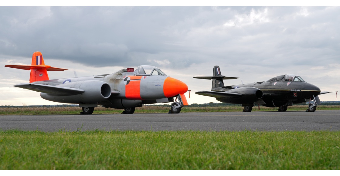 R_Airfix_and_Corgi_Aerodrome_blog_visits_Martin_Bakers_Chalgrove_airfield_to_photograph_their_historic_Gloster_Meteor_ejector_seat_test_aircraft_oldest_military_jets_in_operation_WA638_and_WL419.jpg